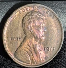 1913 Mostly RED BU MS LINCOLN WHEAT PENNY FROM COLLECTION