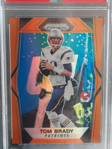 Tom Brady 2017 Panini Prizm #33 Orange Prizm PSA 10 New England Patriots 259/275 - Bild 3 von 6