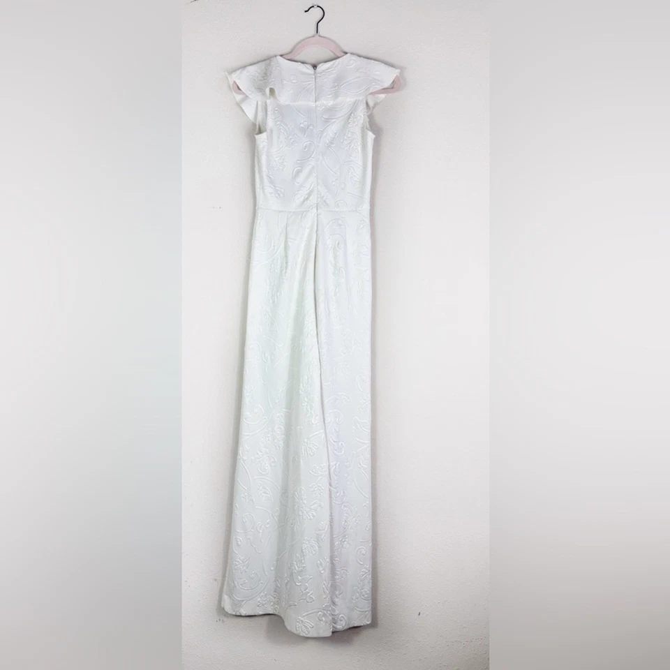 Alexis White Textured Jumpsuit size XS - Image 3 of 4