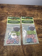 Lot Of 2 Clover Stitch Ring Markers 30ct for Knitting and Crochet