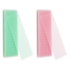 40Pcs 5.9 x 2" Washi Tape Cards with Arc Corner for Home, Green/Pink