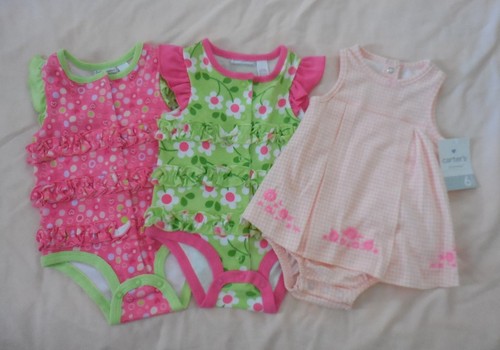 Girls Summer Rompers Carters NEW