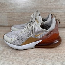 Nike Air Max 270 Light Cream Terra Blush Gold Shoes Women's Size 8 AH6789-203