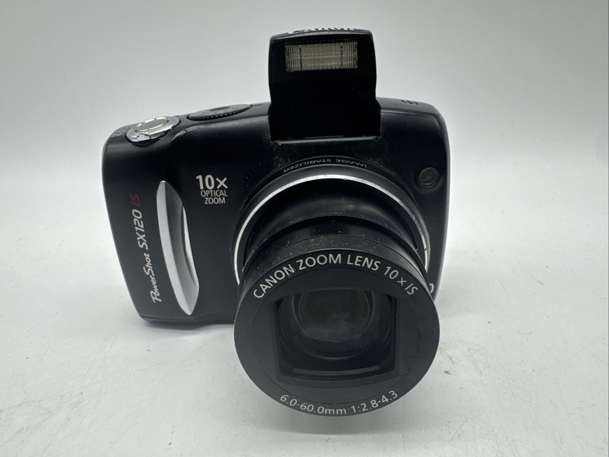 Canon Powershot SX120 IS 10MP Digital Camera 10x Optical Zoom W/