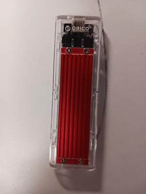 -ORICO NAVE M.2 SSD Hard Drive External Casing-Red 10gbs Transmission Rate