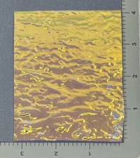 CBS Dichroic Glass 90 COE - 3" x 4" Cyan/Copper Granite Clear