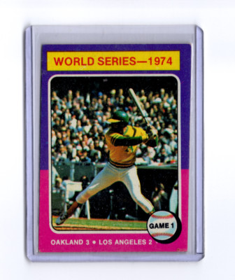 1975 Topps WS1 Reggie Jackson Oakland Athletics #461     VGEX+