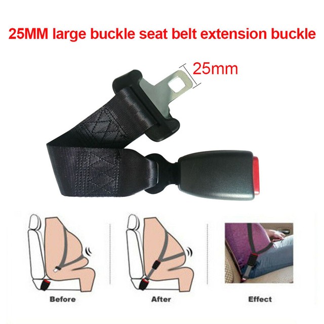 35CM Car Seat Belt Extender 25MM Extension Buckle for Fat People