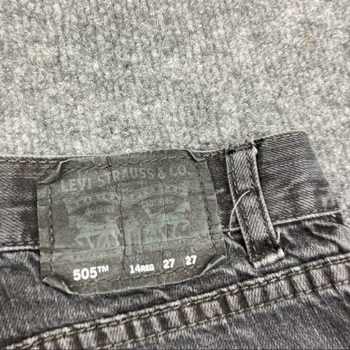 Levi's 505 Regular Fit 100% Cotton Straight Leg Denim Boys Size 14 - 27x27 - Picture 7 of 10
