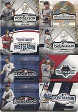 2018 Topps Update MLB Postseason Logo Manufactured Patch Relic Set (Jeter-Harper