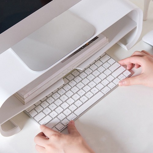 Computer Monitor Stands Tabletop Keyboard Shelf Computer Monitor Lifting Stand - Afbeelding 12 van 12