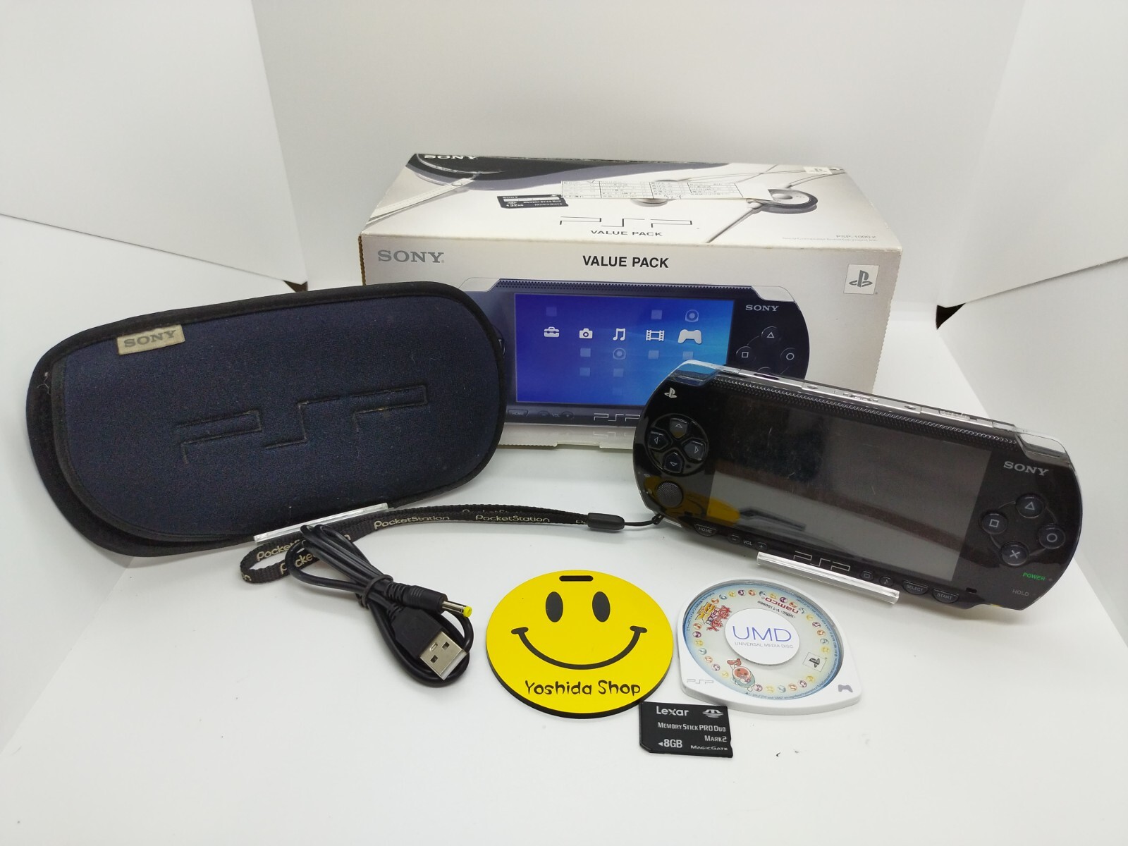 Sony PSP 1000 Piano Black Console with Box & Charger Region Free Playstation
