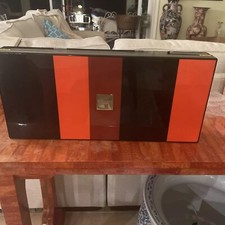 Francuskie pudełko na herbatę Dammann Fre'res Wspaniałe laquer!