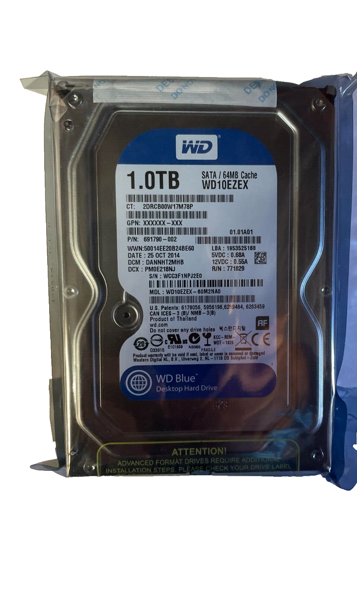NEW Western Digital Blue 1TB SATA 3.5