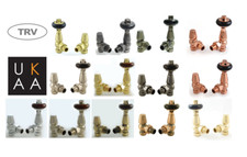 Faringdon Victorian Style Thermostatic Radiator Valves - Trv & Lockshield Set 