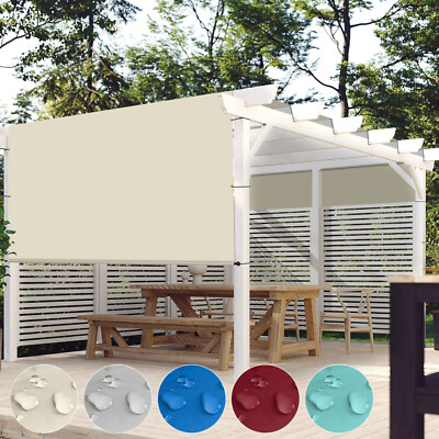 13ft Waterproof Pergola Shade Cover Universal Replacement Canopy Cloth With Rod