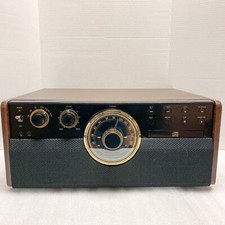 Victrola Empire VTA-370B Wood 6-in-1 Bluetooth Retro 3-speed Record Player