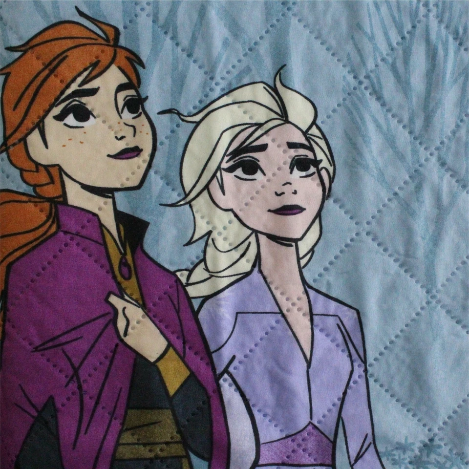 Trapuntino  Frozen Disney Copriletto Trapuntato primaverile estivo Elsa Anna - Immagine 3 di 4