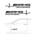2x 12" AMG Driving Performance sticker decal car side hood door body decoration