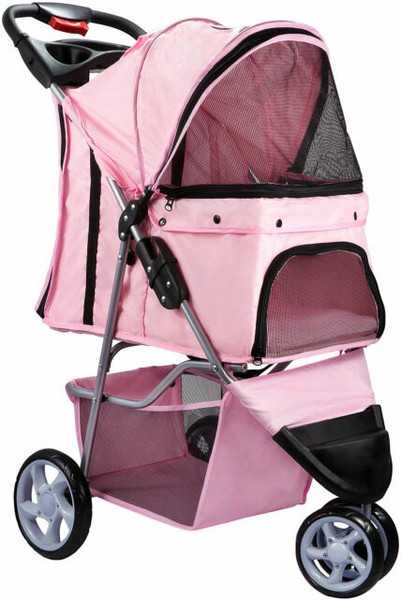 paws and pals deluxe folding stroller
