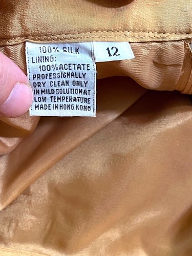 Vintage Lee Magram 100% silk skirt and blouse hand beaded & embroidered size 12 - Picture 12 of 13