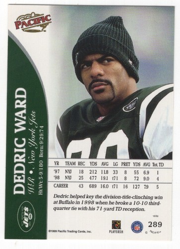 1999 Pacific Football Set Break - Cards #226-450 Pt.2 - 第 101/373 張圖片