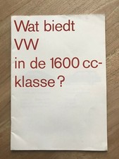 Folder Brochure VW Volkswagen 1600 TL Fastback Sedan Variant 153 030 32 1966