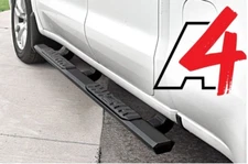 4.5" Black Aluminum Nerf Bar Running Boards for 19-2024 Ford Ranger Extended Cab