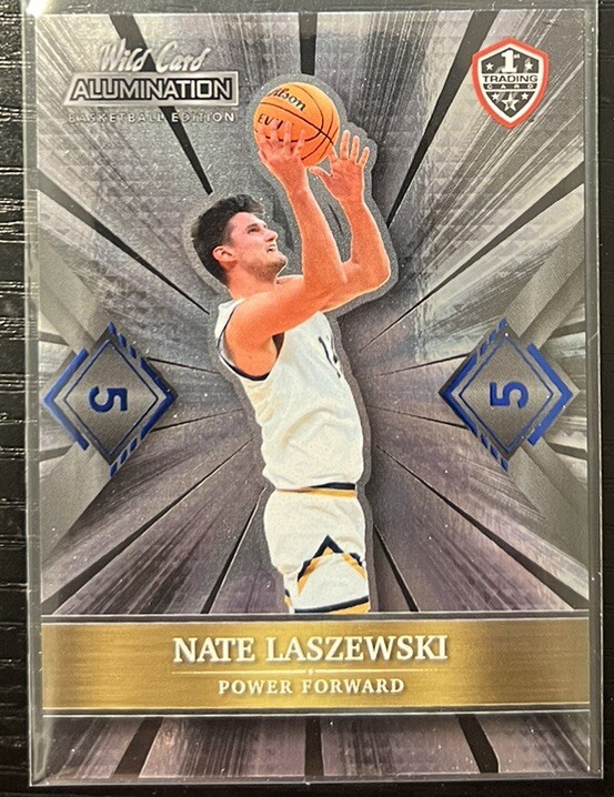 2021-22 Wild Card Alumination 5 Stripe Nate Laszewski #ABC-64 Notre Dame