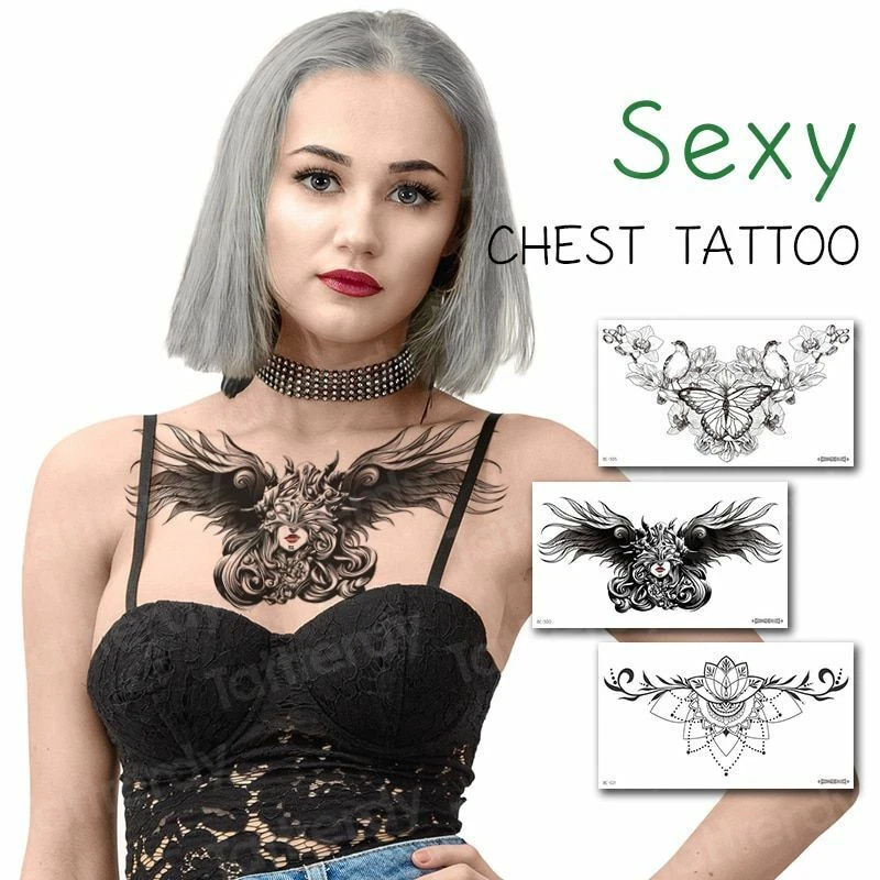 Top 82+ temporary breast tattoos