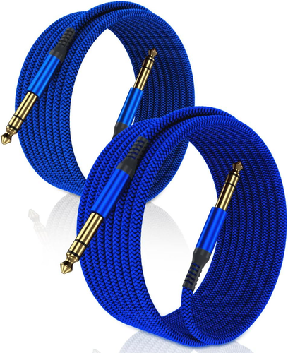 Cavo Strumento TRS 1/4 Pollice 20Ft Confezione da 2,Diritto 6,35Mm Jack Maschio Audio Stereo - Foto 11 di 12