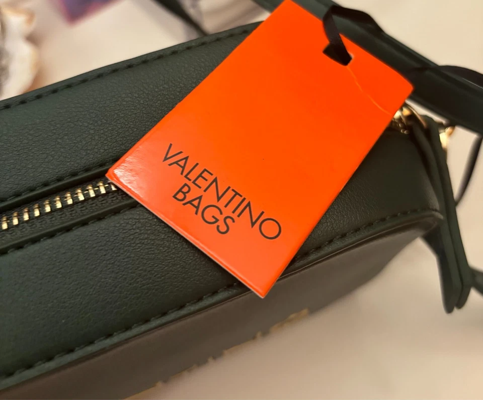 Borsetta a tracolla, color Verde Oliva, VALENTINO BAGS - Nuova con etichetta - Immagine 4 di 4