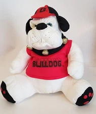 Vintage Georgia Bulldog Mascot Toy Stuffed Plush 11 '' by Stuffins 1994