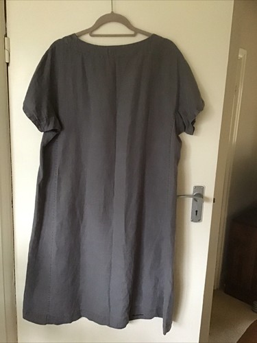 Lovely Seasalt Linen Primary Dress Size 16 - Picture 3 of 4