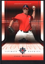 JAKE WOODS 2004 UD ULTIMATE COLLECTION #159 RC ROOKIE ANGELS SP #066/525