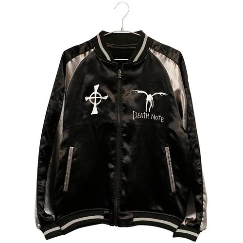 P.N.UNDERGROUND × DEATH NOTE Amane Misa Sukajan reversibile NEROXARGENTO - Foto 8 di 18