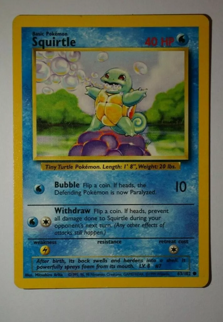 Original Squirtle Card