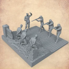 1/35 Resin Figure German Soldier Execution of Prisoners Unpainted Unassembled
