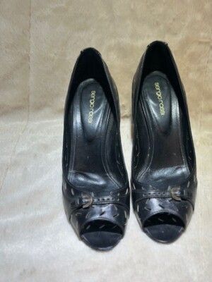 Womens Sergio Rossi peep toe pumps Sz 40