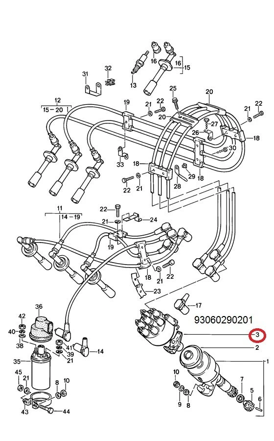 Nuevo rotor de encendido distribuidor Porsche 911 930 93060290201 BOSCH 1 234 332 173 Foto 2 de 2