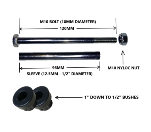 BLACK 14" PUNCTURE PROOF WHEELBARROW WHEEL 3.50/4.00-8 FOAM FILLED TYRE + AXLE - Picture 5 of 8