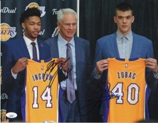BRANDON INGRAM & IVICA ZUBAC -LAKERS Authentic Hand-Signed 11x14 Photo JSA COA