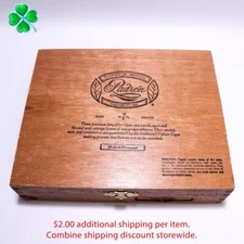Padron Torpedo Maduro Empty Wood Cigar Box 8.5" x 7" x 2"
