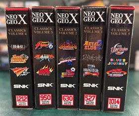 Neo Geo X Gold Limited Edition, Neo Geo X Classics Volume 1,2,3,4,5, Stick, New