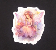 Colorful Cute Fairy Sticker 2" x 1.75" M 