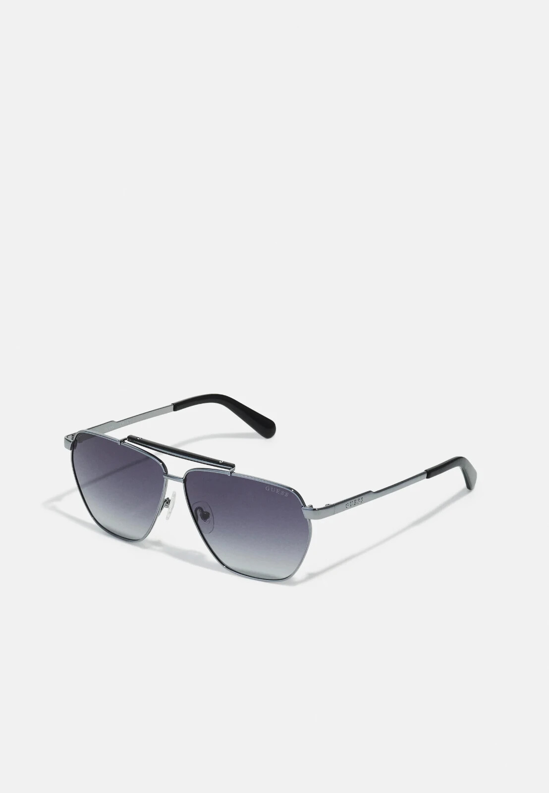 Guess GU00053 06B Shiny Dark Silver Aviator Sunglasses Metal Frame 61-10-140 19090₽