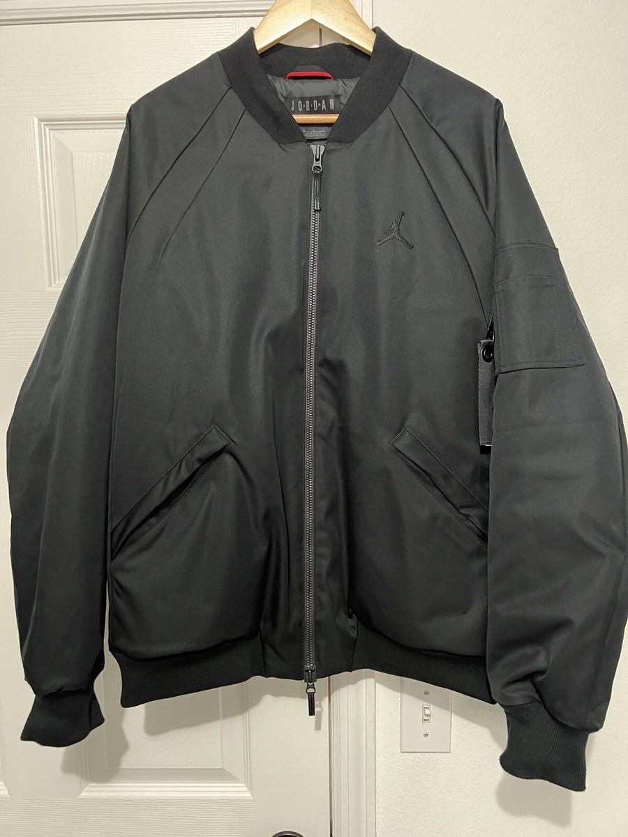 NIKE AIR JORDAN WINGS MA-1 BOMBER JACKET XL BLACK 23 ENGINEERED 