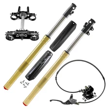 45mm/48mm Front Fork Triple Tree Hydraulic Brake Caliper Set Fr Pit Bike SSR