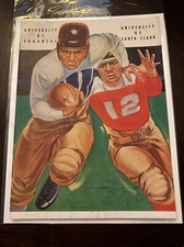 1938 vintage college football program University of Arkansas vs Santa Clara Rare