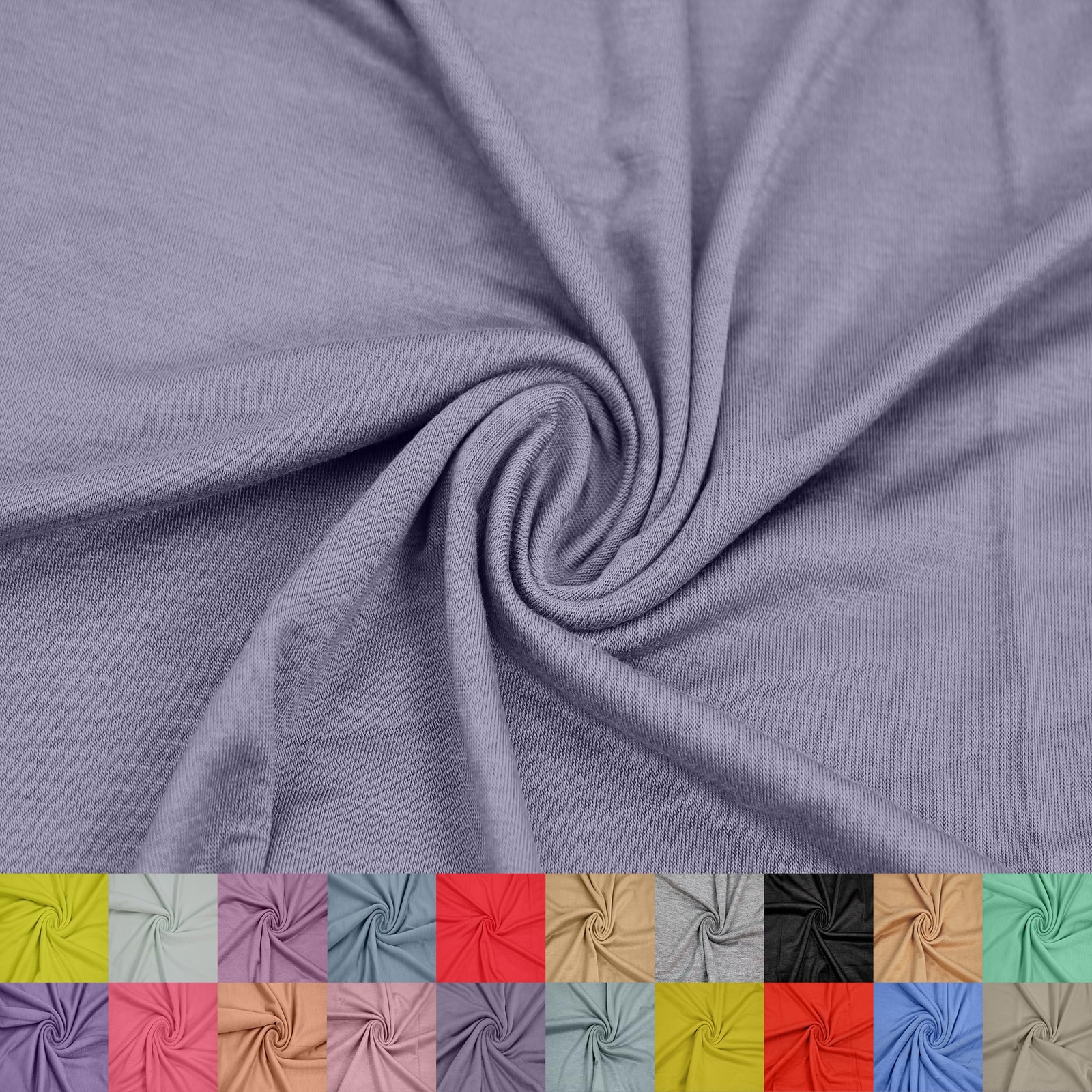 Solid Color Heavy Rayon Spandex Jersey Knit Fabric/ 4-Way Stretch-(180GSM)/ D...